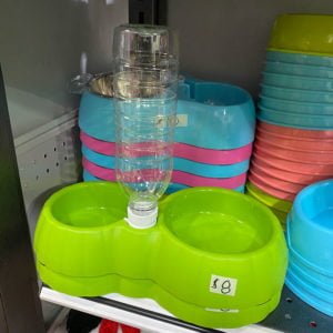 Plato doble para agua y comida